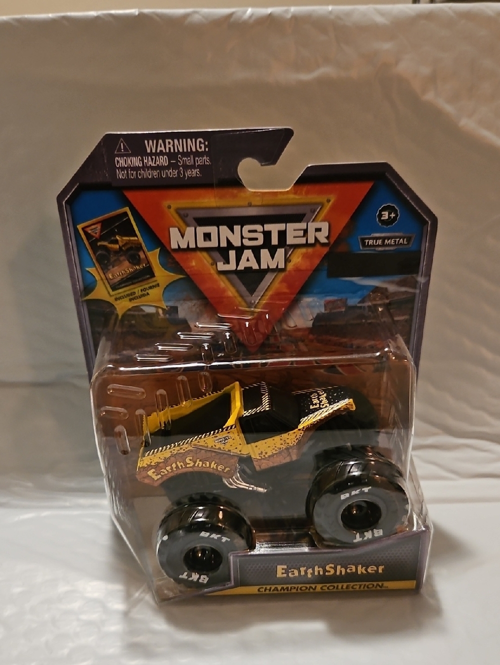 Earth Shaker Yellow Monster Truck Toy - True Metal